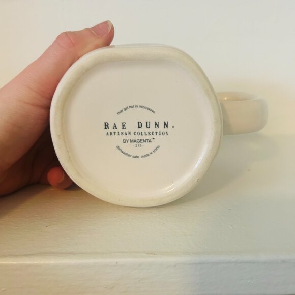 Rae Dunn Mama Bird Mug White Black Ceramic Coffee Art Limited Edition - Picture 6 of 7